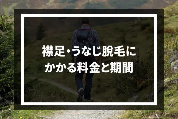 襟足・うなじ脱毛にかかる料金と期間