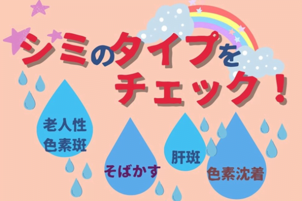 あなたのシミはどのタイプ？シミの種類別の特徴について